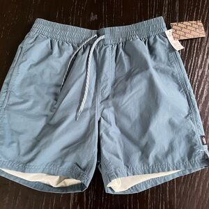 Vans Blue Athletic Shorts Lightweight Elastic Waistband